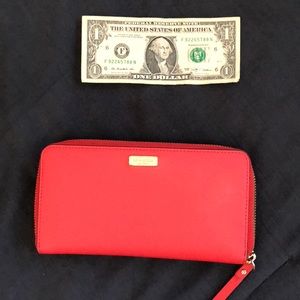 Kate Spade Large Coral Wallet